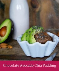 Chocolate Avocado Chia Pudding