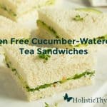 Gluten Free Cucumber Watercress Cream Cheese Tea Sandwiches