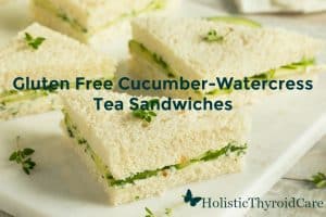 Gluten Free Cucumber Watercress Cream Cheese Tea Sandwiches