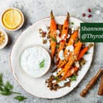 Roasted Carrots with Lentils & Tahini